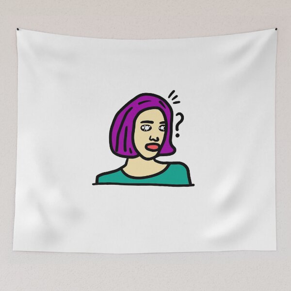 Item preview, a woman have their own facial expressions and thoughts designed and sold by crazyhome.