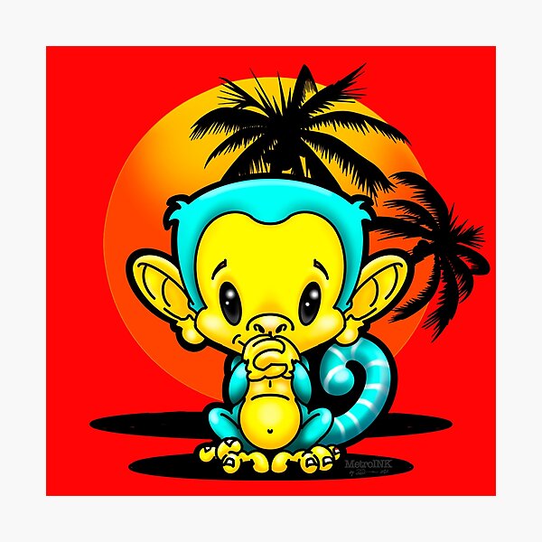 An illustration of a stylised monkey perhaps a monkey tattoo Stock Photo -  Alamy