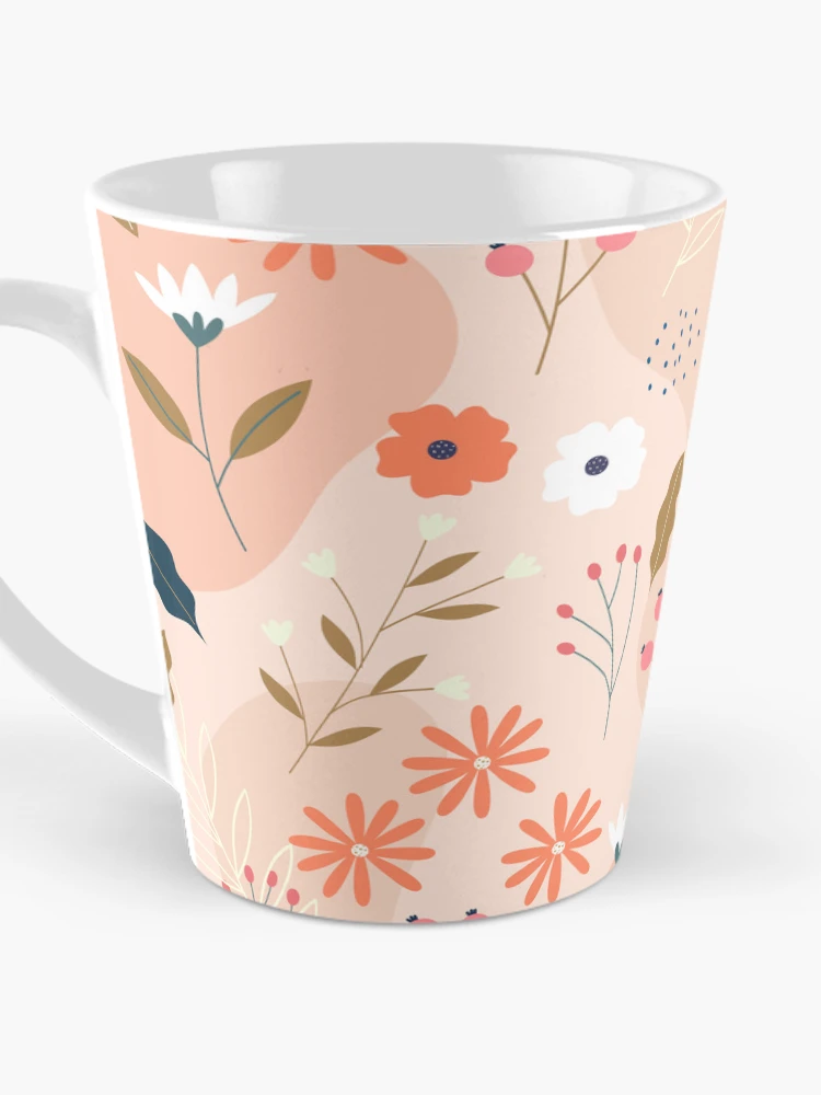 Thumbnail 3 of 4, Coffee Mug, Seamless Spring Floral Pattern designed and sold by Che-Patterns.