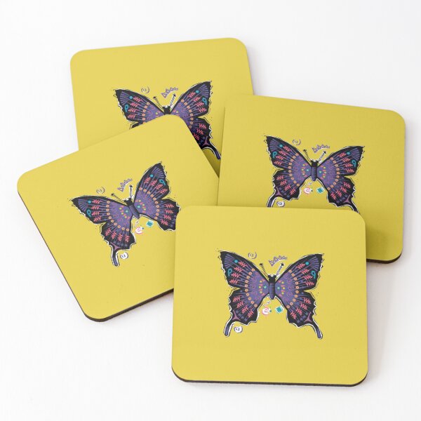 Item preview, funky art butterflies designed and sold by SohaibHania.