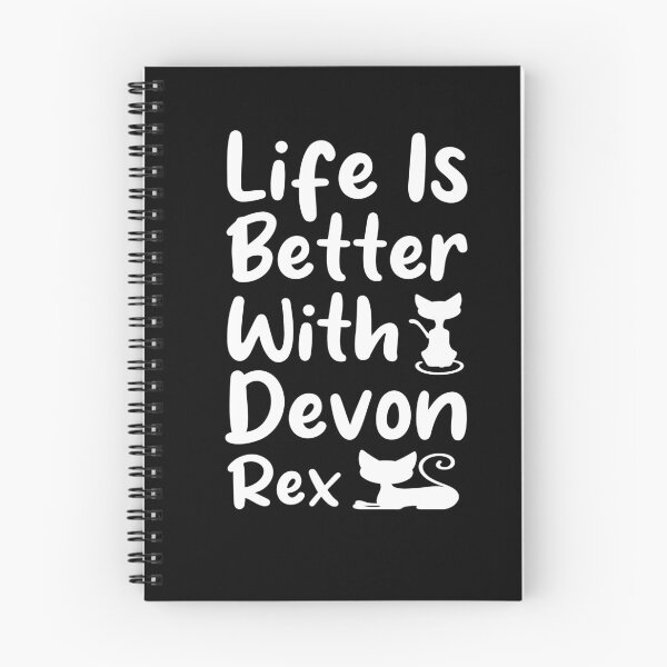 Item preview, Funny Cat Quote, Life Is Better With A Devon Rex , Cute Pets Minimalist Design For Devon Rex Cats Lovers designed and sold by awesomedraw.