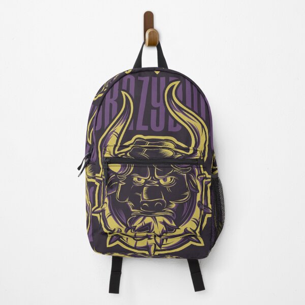 Item preview, Crazy Bull - Angry Yellow Purple Bull in Iron Ring designed and sold by The Patootoos.