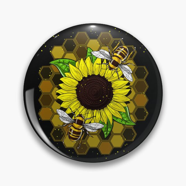 Item preview, Sunflower Bee Hippie designed and sold by underheaven.