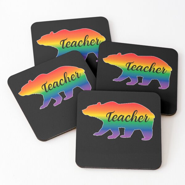 Item preview, Rainbow Pride Teacher Bear LGBTQ+ designed and sold by RoguePixel.