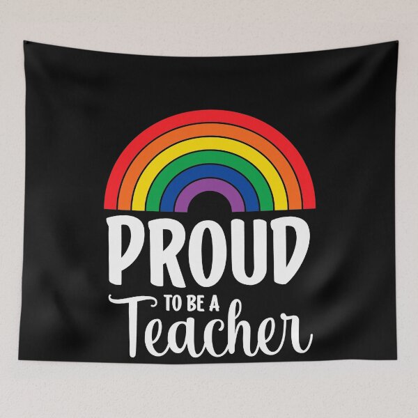 Item preview, Rainbow Pride Proud To Be A Teacher designed and sold by RoguePixel.