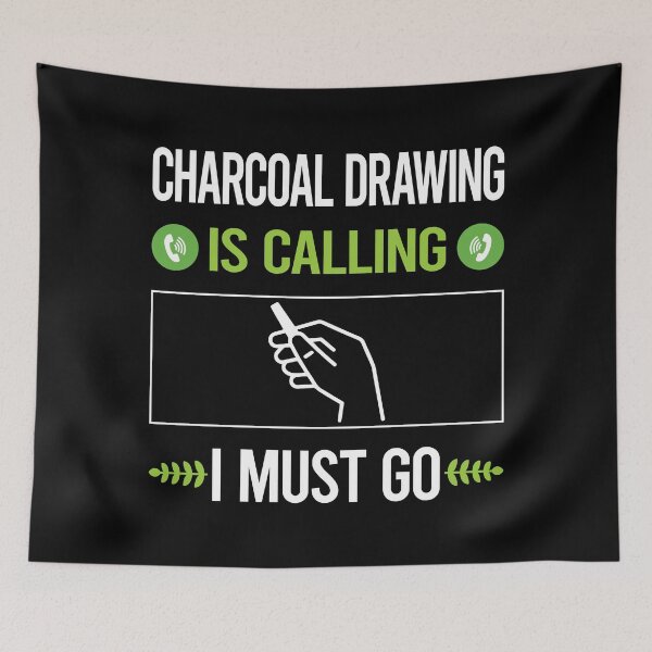 Item preview, It Is Calling Charcoal Drawing designed and sold by saraokcstreva.