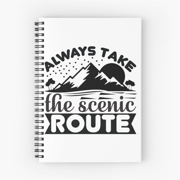 Item preview, Always take the scenic route motivational quote designed and sold by RISE LiftingOthers.