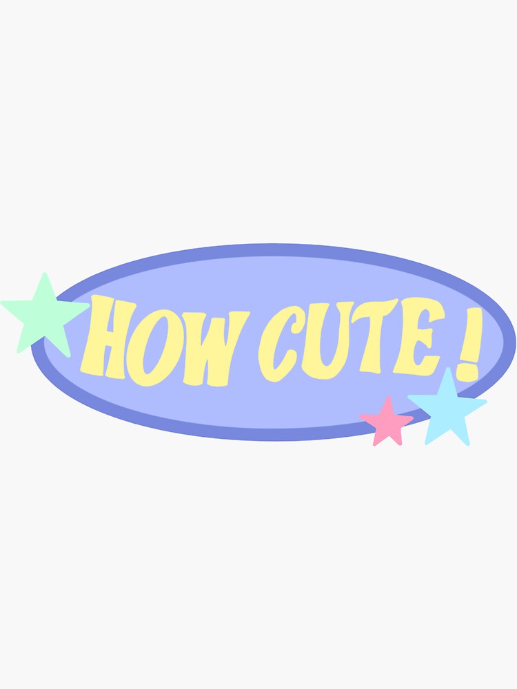 "Y2K How Cute stars " Sticker for Sale by emilykcoates Redbubble