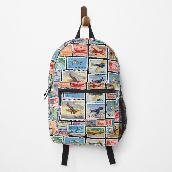 Item preview, Airplane Stamp Collage designed and sold by 2AGoodHome.