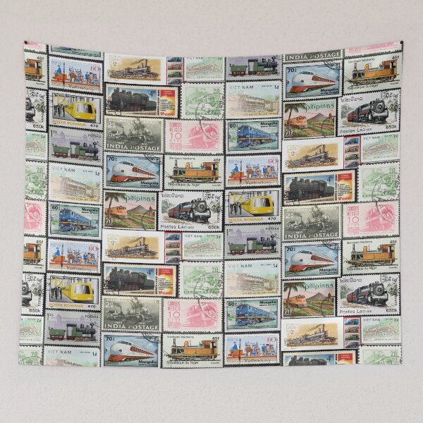 Item preview, Train Stamp Collage  designed and sold by 2AGoodHome.