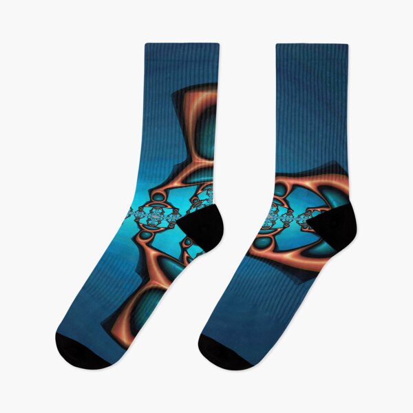 Item preview, Teal and Orange Fractal One designed and sold by Elisabeth Lucas.