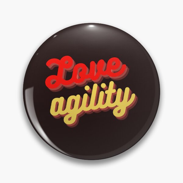 Item preview, Love agility in red and yellow in vintage style designed and sold by PausePapote.