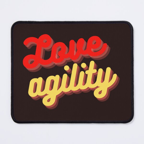 Item preview, Love agility in red and yellow in vintage style designed and sold by PausePapote.
