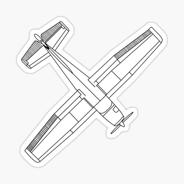 Item preview, Cessna 172 Line Drawing designed and sold by Radiculous.