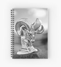 Dodge Ram Hood Ornament-049bw Spiral Notebook