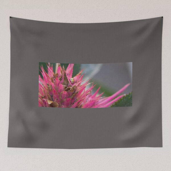 Item preview, The Yellow Ladybug is Climbing The Bromeliad designed and sold by RGKphotos.