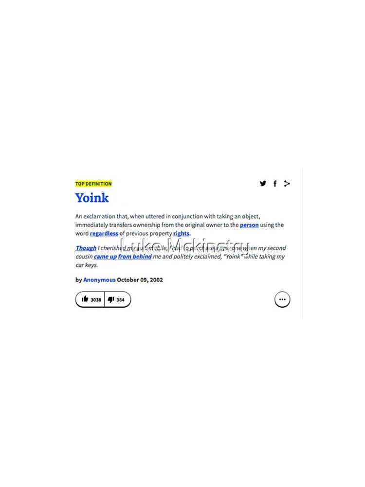 yoink urban dictionary