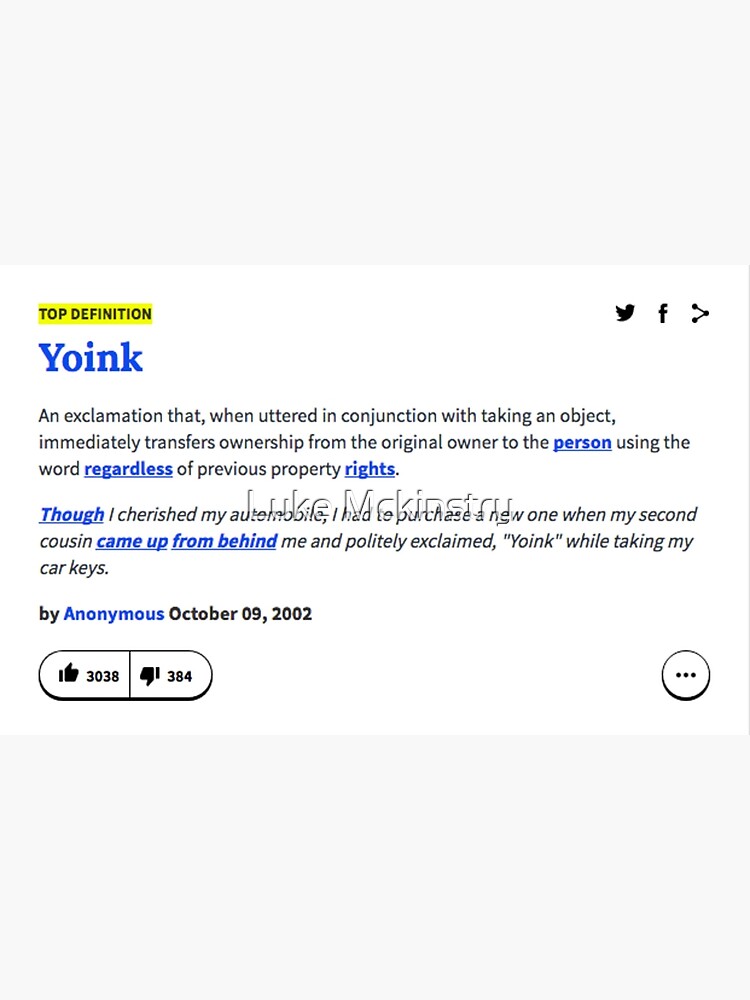 define yoink