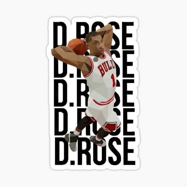 Pegatina «Derrick Rose D ROSE» de nguyenchidu Redbubble