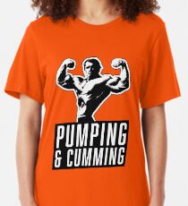 THE ORIGINAL Arnold Schwarzenegger - Pumping & Cumming Slim Fit T-Shirt