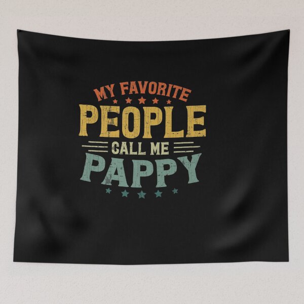 Item preview, RETRO MY FAVORITE PEOPLE CALL ME PAPPY FATHERS DAY GRANDPA designed and sold by sobriowslen.