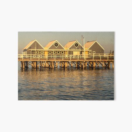 Sunset at the Jetty Art Board Print