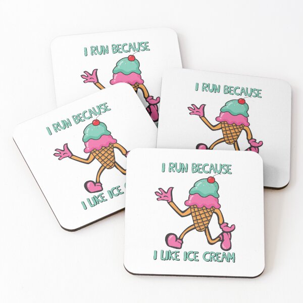 Item preview, I run because I like ice cream | I really like ice cream | ice cream | I really like running | I run because | Funny Running Gift designed and sold by fivo.