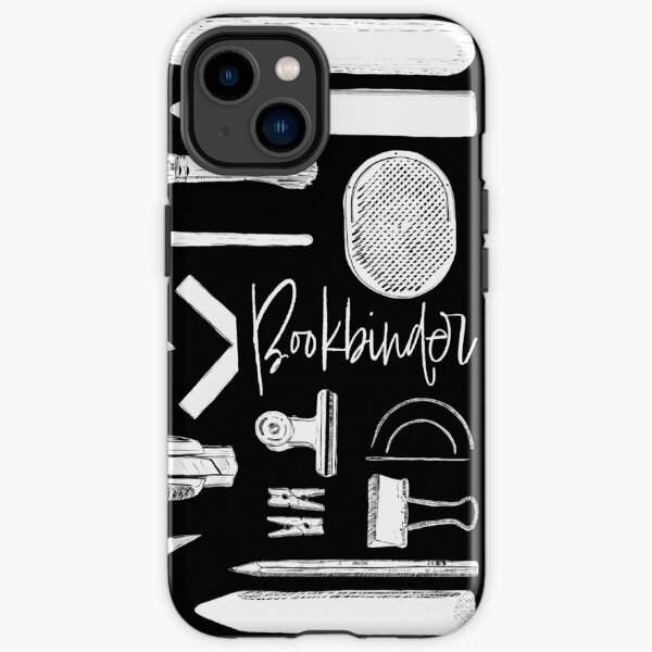 Bookbinder Tools White iPhone Tough Case