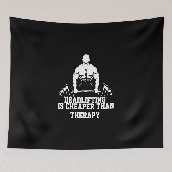 Item preview, Deadlifting Is Cheaper Than Therapy Essential T-Shirt designed and sold by laureljusjv.