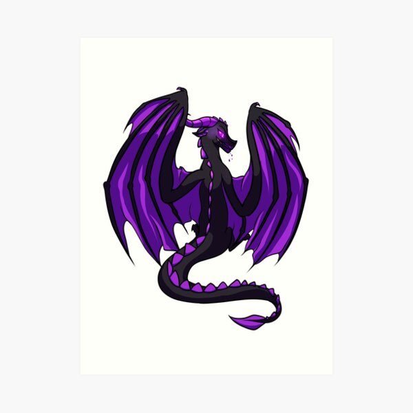 minecraft ender dragon art print by jsumm52 redbubble