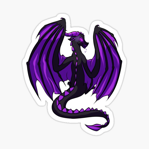 Ender Dragon Stickers Redbubble - roblox dragon decals