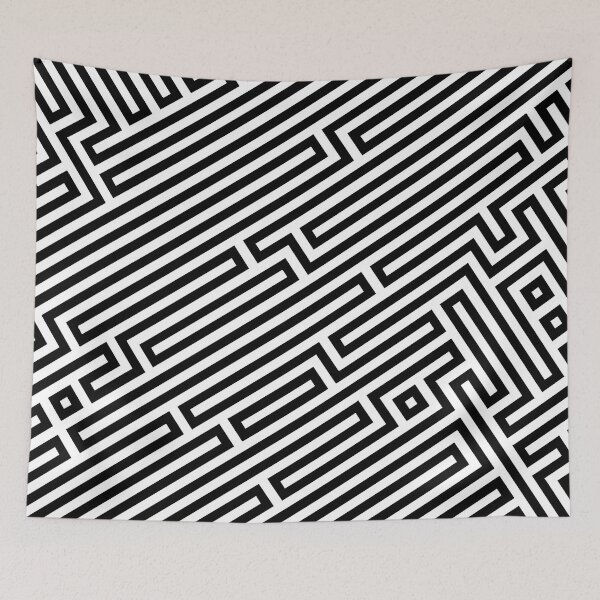 Item preview, Abstract strips Art Black and white  designed and sold by Tshirtstory.