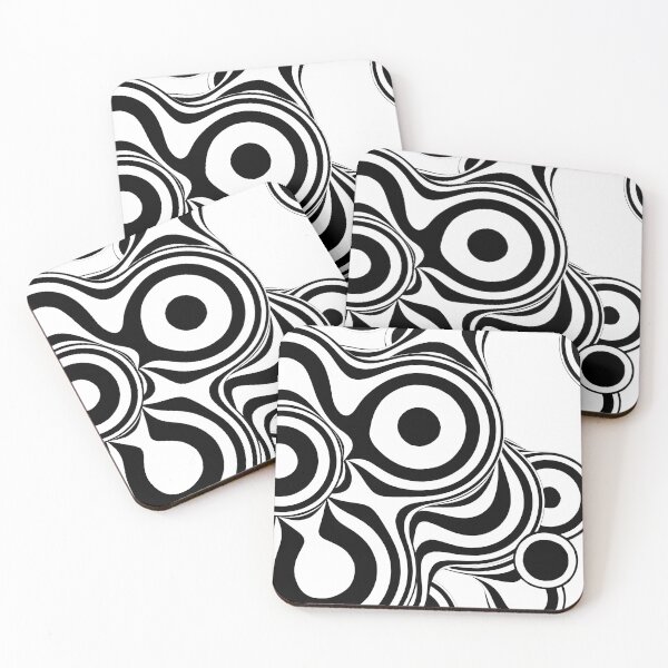 Item preview, Abstract Circles Art black and white  designed and sold by Tshirtstory.