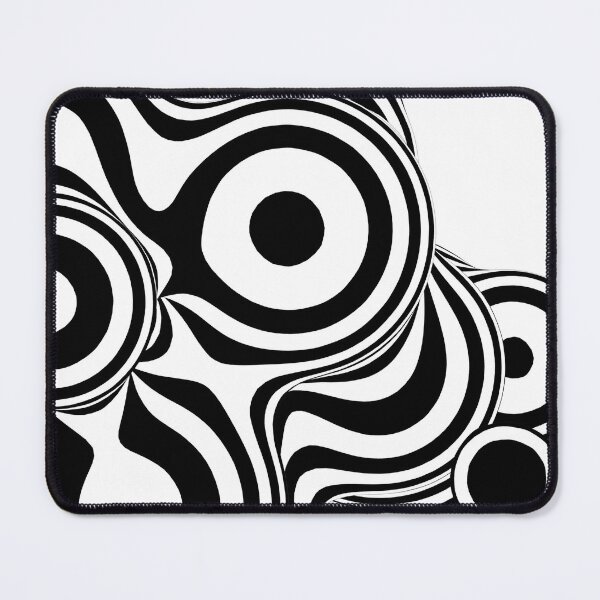 Item preview, Abstract Circles Art black and white designed and sold by Tshirtstory.