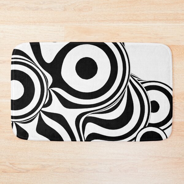 Item preview, Abstract Circles Art black and white  designed and sold by Tshirtstory.