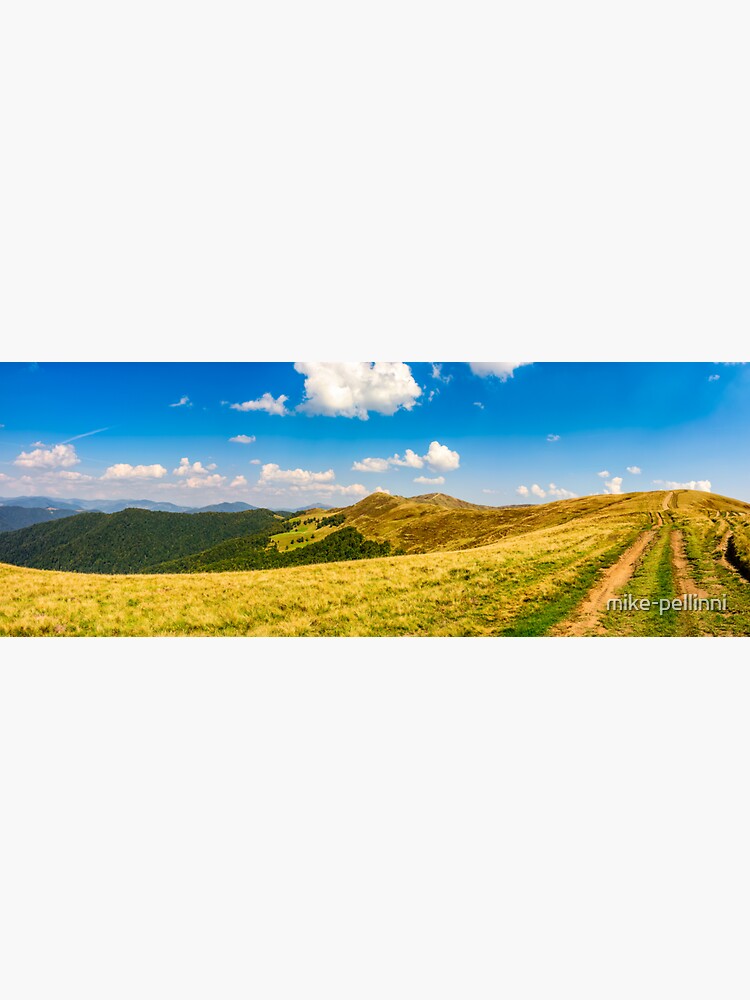 path through the Carpathian mountain ridge  by mike-pellinni