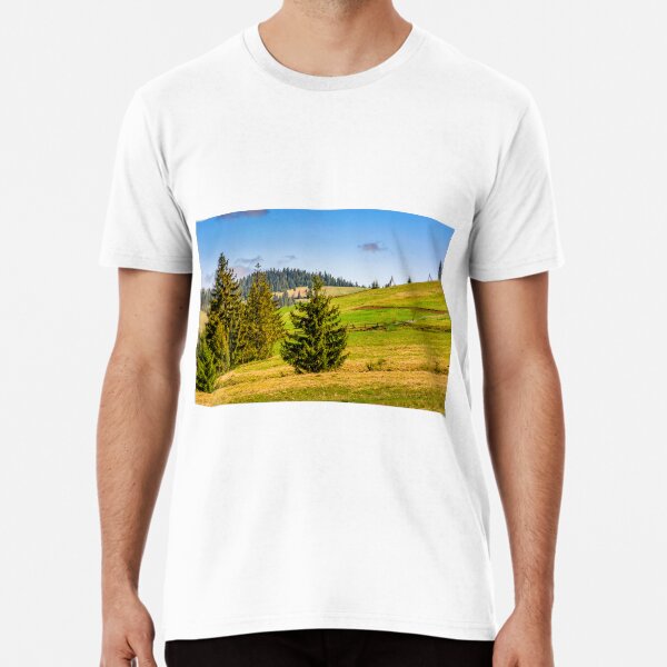 mountain rural area in late springtime Premium T-Shirt