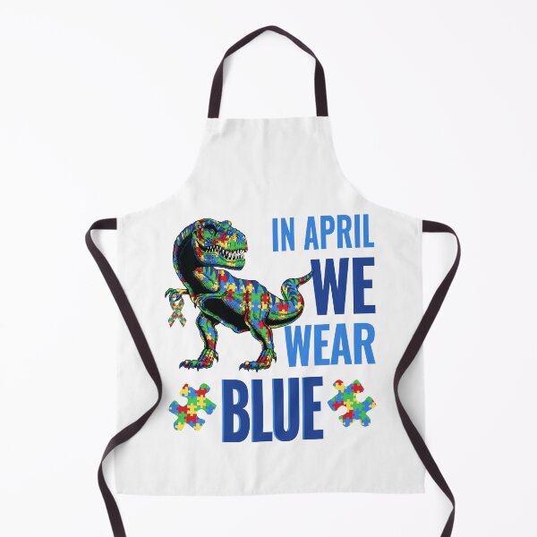 Item preview, In April We Wear Blue Autism Awareness T rex Dino Boys Kids designed and sold by HaaChris-Artis.