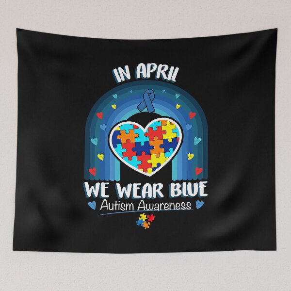 Item preview, In April We Wear Blue Autism Be Kind Autism Awareness designed and sold by HaaChris-Artis.