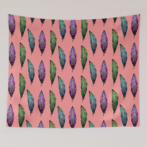 Item preview, three customizable feathers background color designed and sold by rossdecoart.