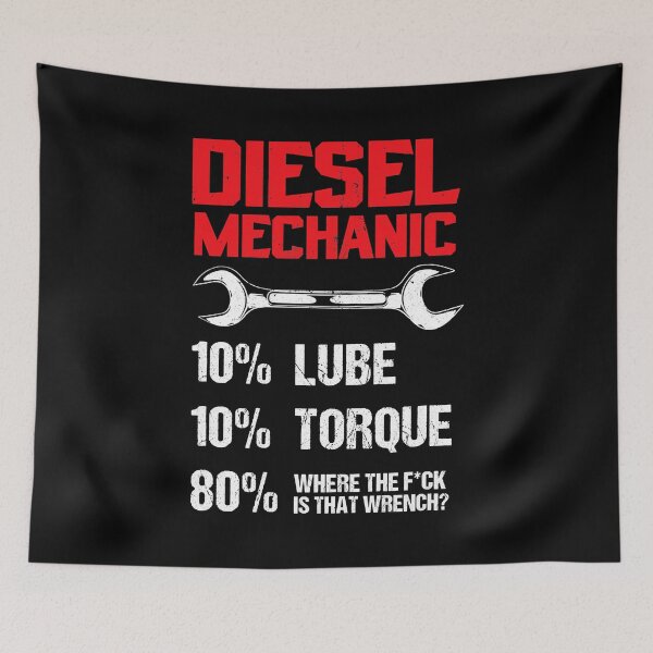 Item preview, Funny Diesel Mechanic Percentage Lube Torque Wrench designed and sold by GardNewerd.