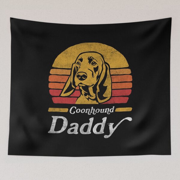 Item preview, Retro Vintage Bluetick Coonhound Daddy designed and sold by More Cute Dogs.