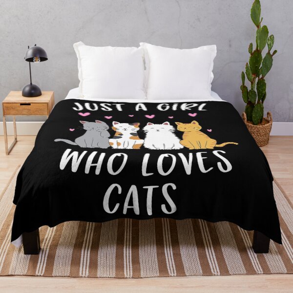 Item preview, Just A Girl Who Loves Cats Cute Cat Lover designed and sold by nwaja-art.