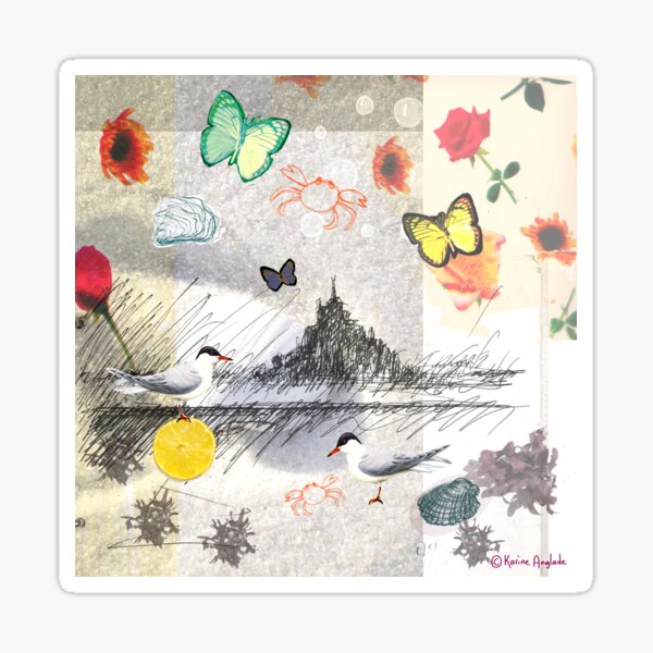 Illustration le Mont St michel Sticker