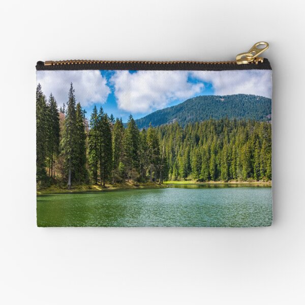 mountain lake Synevir among the forest Zipper Pouch