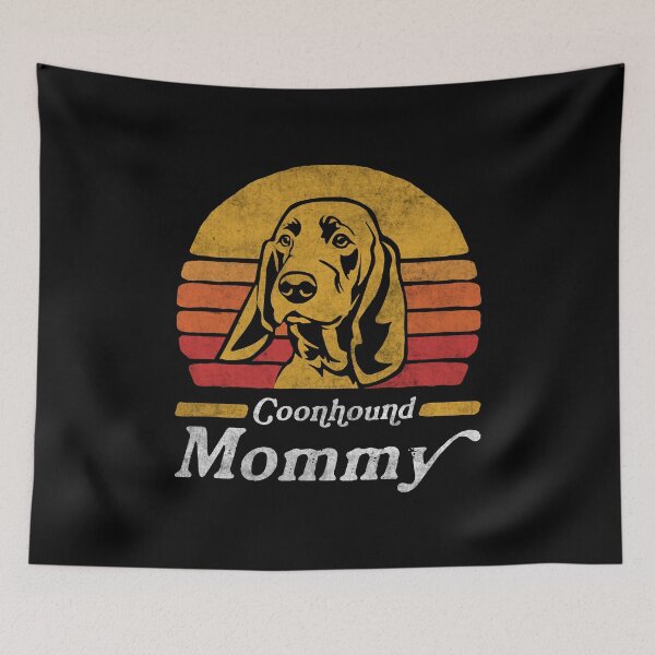 Item preview, Retro Vintage Bluetick Coonhound Mommy designed and sold by More Cute Dogs.