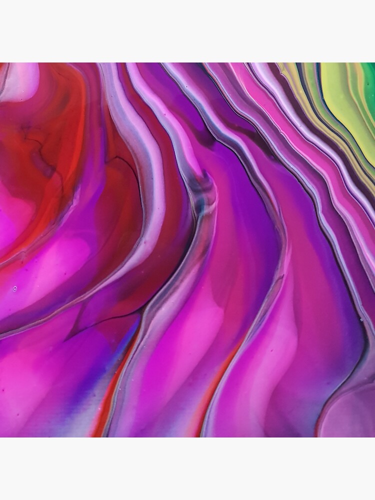 "Pink fluid art" Sticker for Sale by KESPRITCREATIF Redbubble