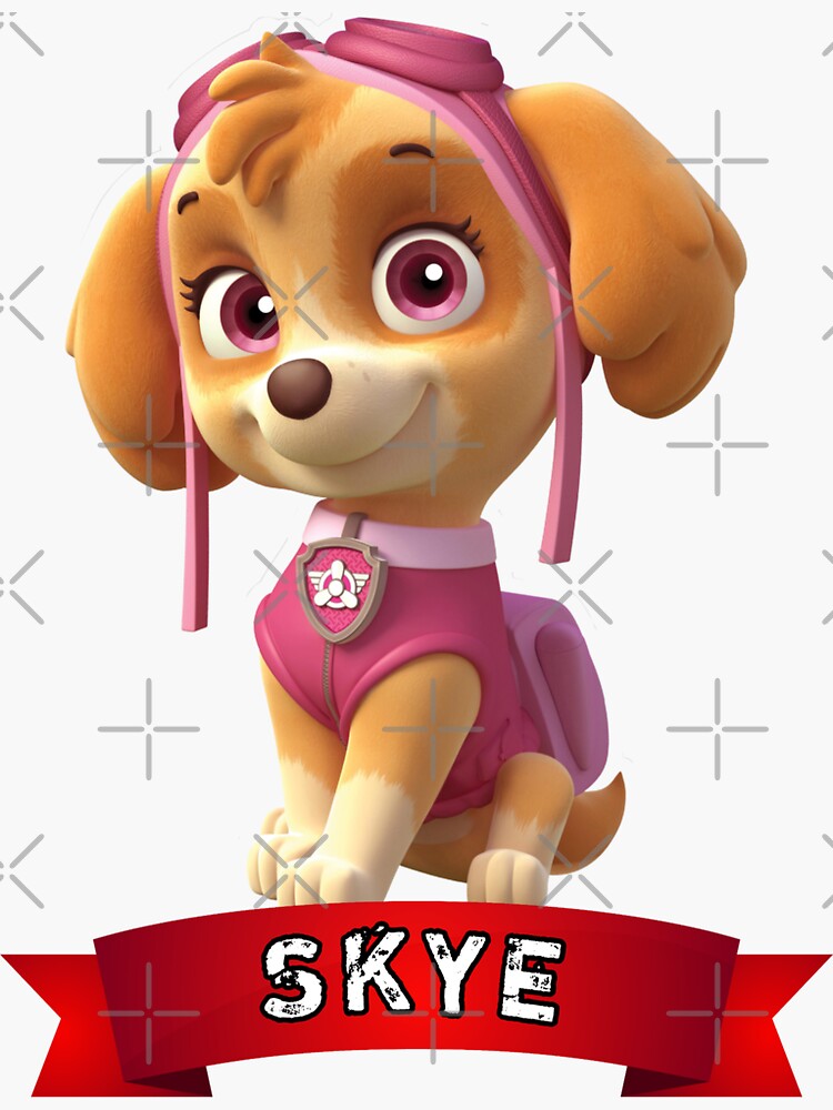 Autocollants de logo de patrouille de patte pat patrouille skye Sticker