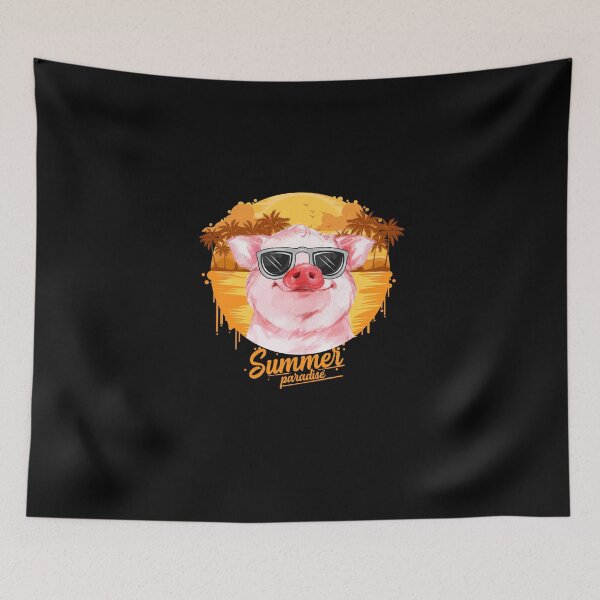 Item preview, pig summer paradise, Pigs Lover designed and sold by HolliuxGift.