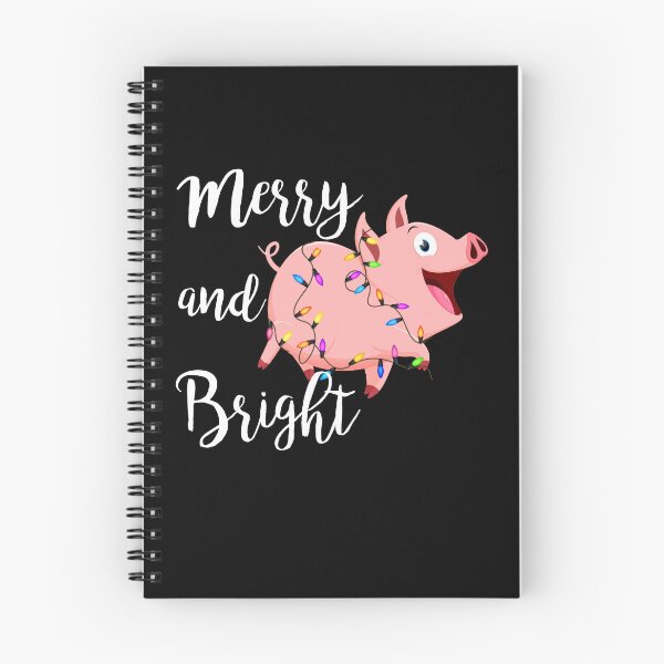 Item preview, Pig with string merry and bright, Pigs Lover designed and sold by HolliuxGift.